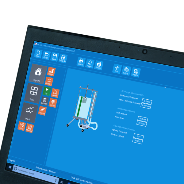 Armfield F1-17a Orifice Discharge software