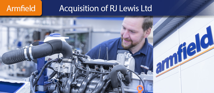 Armfield is pleased to announce the acquisition of RJ Lewis Ltd
