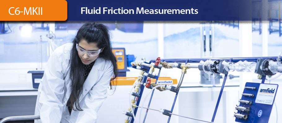 The Armfield C6-MKII-10 Fluid Friction Measurements unit