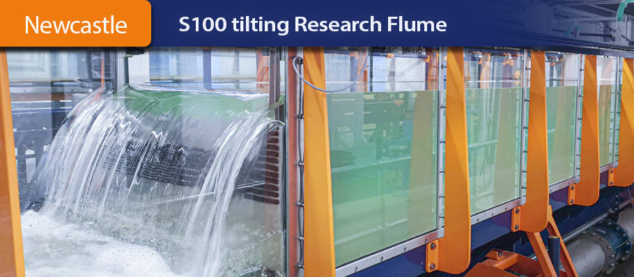 Flood research – S100 tilting Research Flume Newcastle University